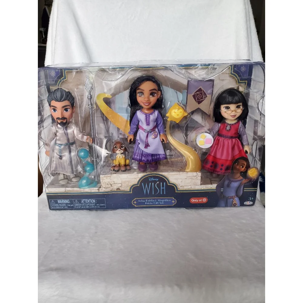 Disney Wish Asha Dahlia & Magnifico Exclusive Petite Doll Gift Set
